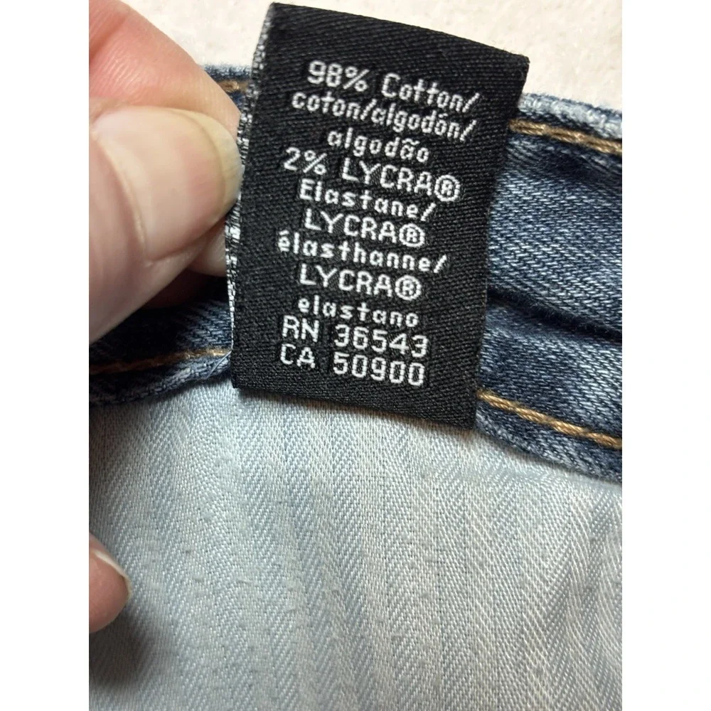 Calvin Klein Jeans Men's 38x28 5 Pockets Stretch Denim Straight Dark Blue Jeans